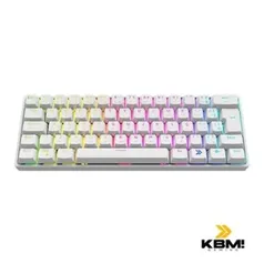 Teclado Mecânico Gamer KBM! GAMING TG600, Branco, 60% e ABNT2, RGB, Switch Gateron Red - KGTG600BRVR