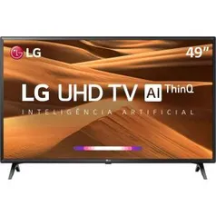 [App] Smart TV Led 49" LG 49UM7300PSA UHD Thinq AI Conversor Digital Integrado 3 HDMI 2 USB Wi-Fi - R$