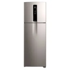 ( Com Cashback Electrolux ) Geladeira Electrolux Frost Free Duplex Efficient com AutoSense cor Inox Look 390L (IF43S) 110v