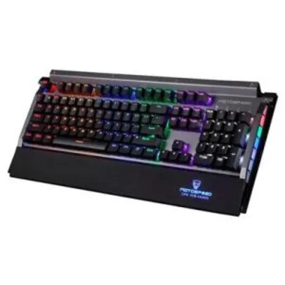 [Sexta 11:00 - Kabum] Teclado Mecânico Gamer Motospeed CK98, Rainbow, Switch LK Optical, US - FMSTC0010OPT | R$ 102