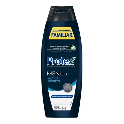 [Levando 6] Sabonete Líquido Protex Men 3 em 1 Active Sports Antibacteriano 650ml