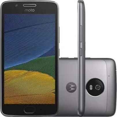 Smartphone Moto G 5 Dual Chip Android 7.0, 5" 32GB 4G, 13MP - Platinum- R$800