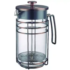 [Ame R$62] Cafeteira Francesa em Vidro e Aço Inox 1L - Oxford