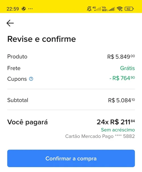 Imagem na descrição da promoção