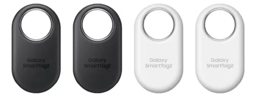 [Cartão MP R$476] Localizador Bluetooth Samsung Smart Tag 2 2023 pacote com 4 cor preto/branco