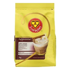 Cappuccino, Classic, Zero Açucar, Pacote, 1kg, 3 Corações [REC]