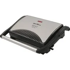 Grill Britânia Press Grill 2 Prata e Preto 220v