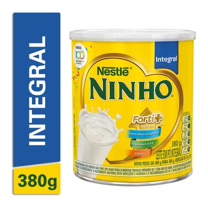 [AME 40,36 - 10,09 UN] 4 Leites em Pó Ninho Integral Lt 380G Nestle