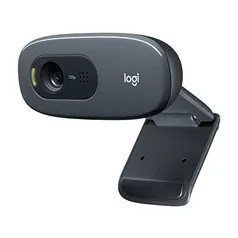 Logitech C270 - Webcam HD com Microfone Embutido e 3 MP para Chamadas e Gravações em Vídeo Widescreen