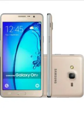 Smartphone Samsung Galaxy On 7 Dual Chip Android 5.1 Tela 5.5" 16GB 4G Câmera 13MP - Dourado R$ 584,36