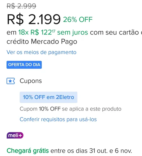 Imagem na descrição da promoção