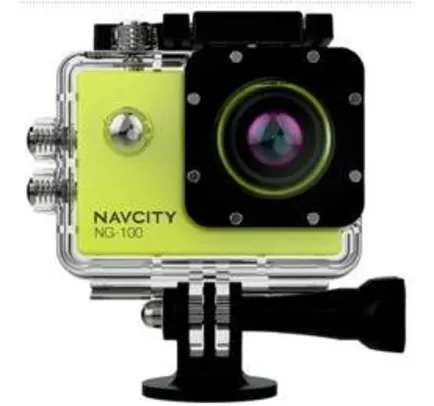 [SUBMARINO] Câmera Esportiva Navcity Verde 12MP Filmagem Full HD 30M à Prova d'água + Selfie Stick - R$ 177,39 NO BOLETO COM CUPOM MEGAOFF10
