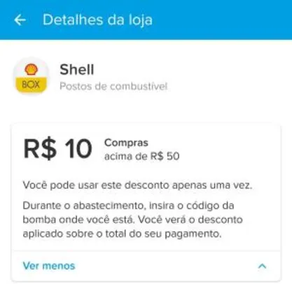 [Usuários Selecionados] R$10 OFF acima de R$50 na ShellBox via Mercado Pago