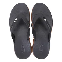 Chinelo Oakley Rest 2.0 Masculino - Preto+Branco | R$80