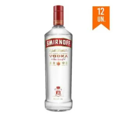 [AME - R$245] Caixa Vodka Smirnoff 998ml Com 12un - R$297
