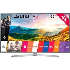 Smart TV LED 65" LG Ultra HD 4K 65UJ6545 Painel IPS HDR e Magic Mobile Connection - R$ 4900