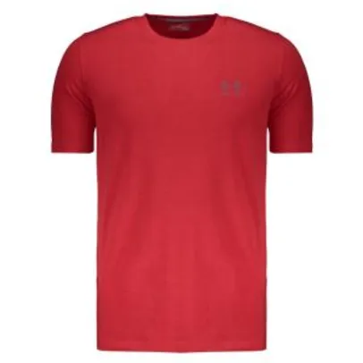 Camiseta Under Armour Charged Cotton Sportstyle Vermelha - R$ 50