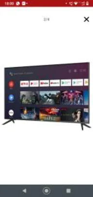 SMART TV LED 55" JVC LT-55MB508 Ultra HD 4K Android Google Assistance Dolby Digital Stereo Plus 4 HDMI 3 USB