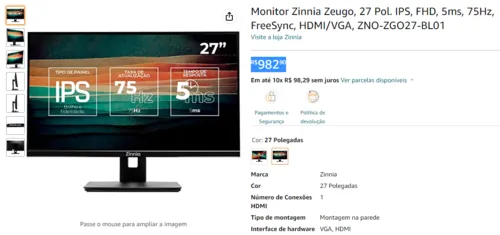 Imagem na descrição da promoção