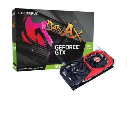 Placa de Vídeo Colorful GeForce GTX 1650 Super 4G-V Dual, 4GB GDDR6, 128Bit