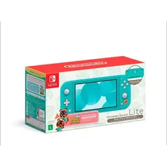 Console Nintendo Switch Lite Animal Crossing Turquesa 32gb (Inclui o jogo digital)