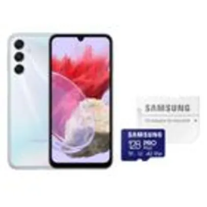 Samsung Galaxy M34 5G 128GB 6GB RAM Mega Bateria 6000mAh Câm Tripla 50MP + Cartão Memória 128GB