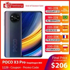 SMARTPHONE XIAOMI POCO X3 PRO 6GB RAM 128GB ROM - GLOBAL