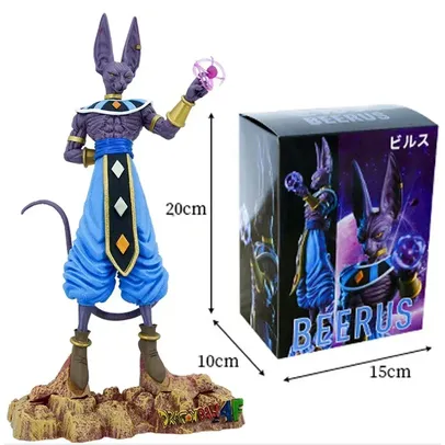 [Taxa Inclusa/Conta Nova R$4.99] Action Figure Anime Dragon Ball Z Bills, Deus da Destruição, 30cm