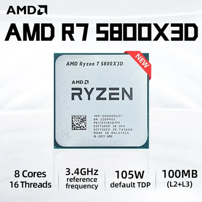 Processador AMD Ryzen 7 5800X3D