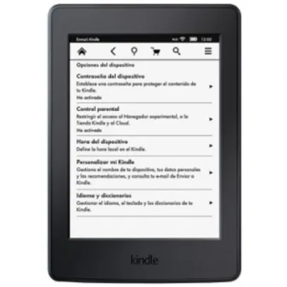 Kindle Paperwhite AO0456, Tela 6" de Alta resolução (300 ppi), 4GB, Wi-Fi, Iluminação Embutida, Até 8 semanas de Bateria - Preto - R$421,52