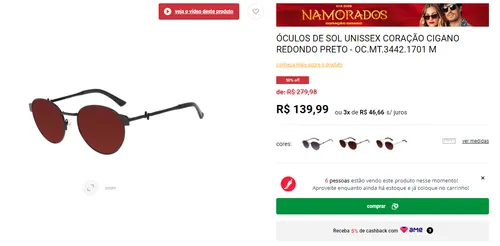 Imagem na descrição da promoção