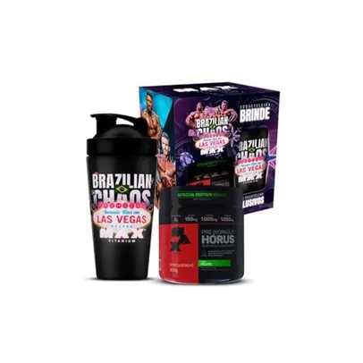 PROMOPACK HÓRUS INVASÃO VEGAS POTE 300G SABOR MOJITO + COQUETELEIRA