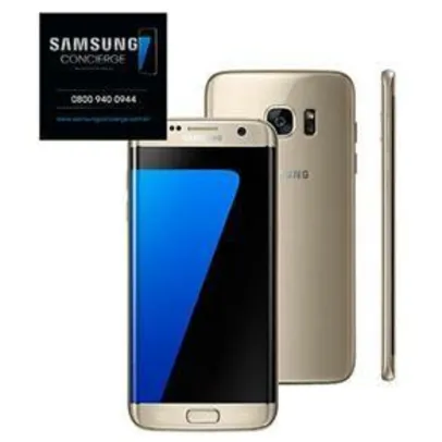 Smartphone Samsung Galaxy S7 edge Dourado com 32GB, Tela 5.5", Android 6.0, 4G, Câmera 12MP e Processador Octa-Core - R$ 1935