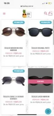 Óculos LBA por R$85 + 10% OFF em todo site