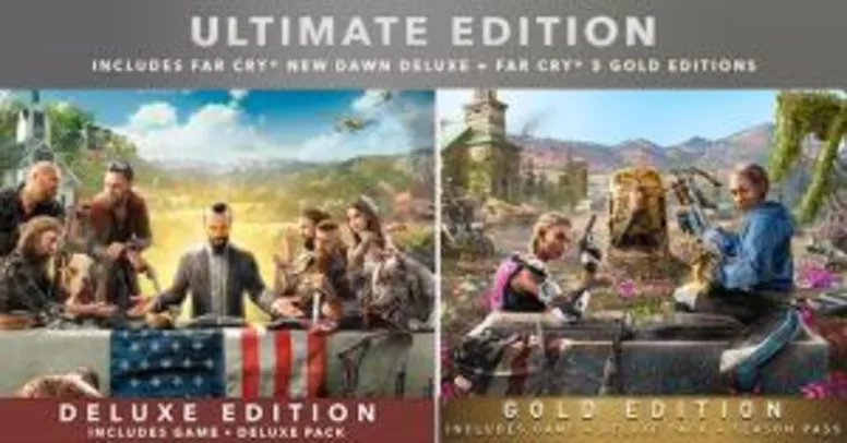 Far Cry 5 Gold Edition + Far Cry New Dawn Deluxe Edition | R$205