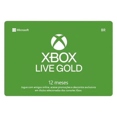 Gift Card Digital XBox Live Geoblocked Assinatura 12 meses