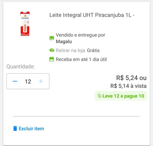 Imagem na descrição da promoção