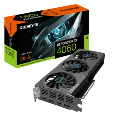 Placa de Vídeo Gigabyte NVIDIA GeForce RTX 4060 EAGLE OC, 8GB, GDDR6, DLSS, Ray Tracing, GV-N4060EAGLE OC-8GD