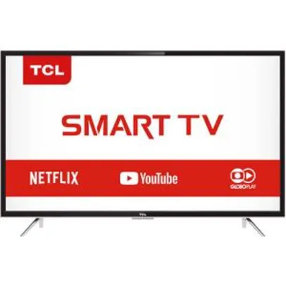 [Cartão Shoptime] Smart TV LED 39" TCL L39s4900fs Full HD com Conversor Digital 3 HDMI 2 USB Wi-Fi por R$ 1.163