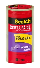 Fita Scotch Corta Fácil 45 mm x 40 m - 4 Rolos