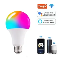 Lâmpada Inteligente Rgb Smart Life Tuya Para Alexa E Google Assistant