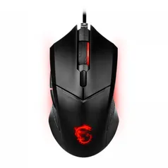 MOUSE GAMER MSI CLUTCH GM08 4200DPI PRETO, CLUTCH GM08 | R$20