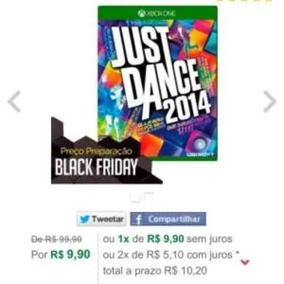 [Ricardo Eletro] Jogo Just Dance 2014 para Xbox One (XONE) - Ubisoft por R$ 10