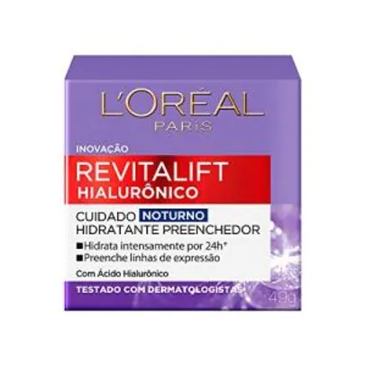 Creme Revitalift Hialurônico Noturno, L'Oréal Paris | R$30