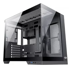 Gabinete Gamer Redragon Wideload Pro Ca-604b-Pro Preto Mid Tower Vidro ATX