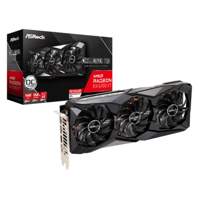 Placa de Vïdeo ASRock Radeon RX 6700 XT Challenger Pro OC, 12GB, GDDR6, 192bit, 90-GA2LZZ-00UANF