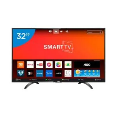 Smart TV LED 32" AOC LE32S5970S HD Wifi 2 USB 3 HDMI | R$752