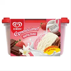 [Ame 14,45] Sorvete cremosissimo napolitano 1,5L kibon