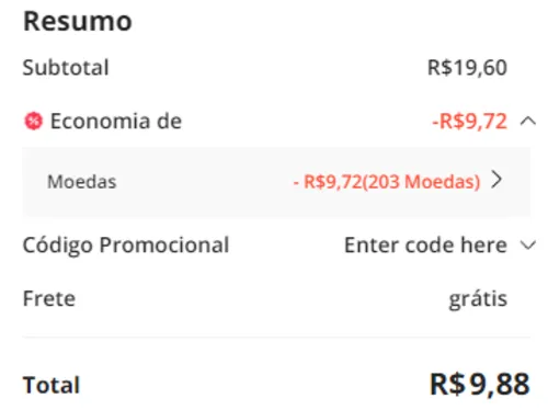 Imagem na descrição da promoção