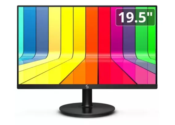 Monitor 19.5" LED, Widescreen, 75Hz, 2ms, HD, HDMI, VGA, VESA, Ajuste de inclinação - 3green M195WHD 